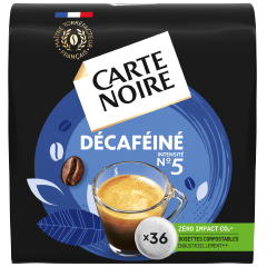 N°5 DÉCAFÉINÉ - Café décaféiné torréfié moulu en dosettes souples