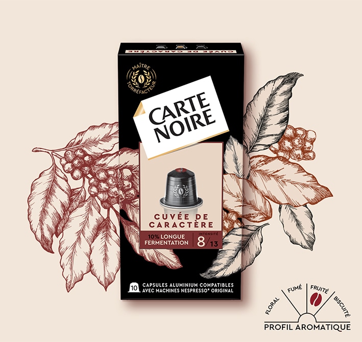 Cuvée de Caractère - café torréfié et moulu en capsules